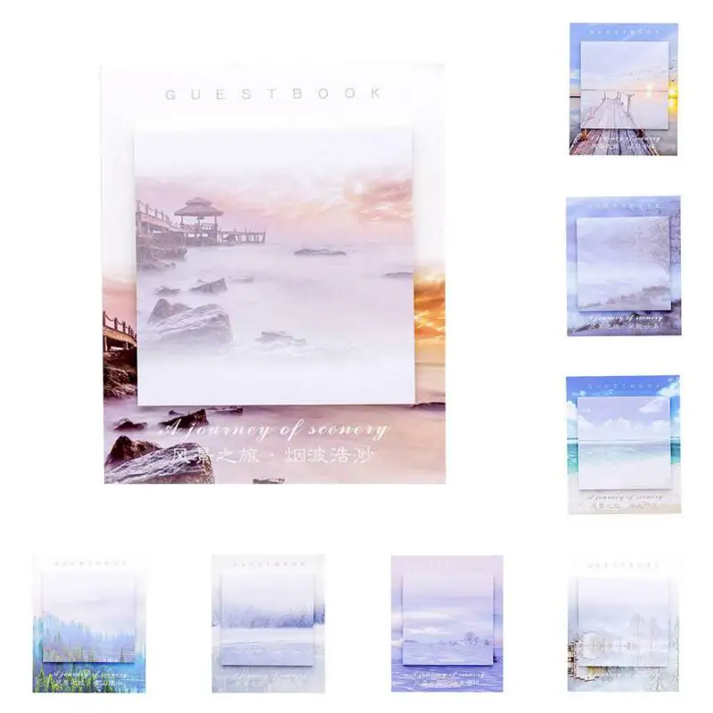 30 шт. самоклеящиеся блокноты из серии альбомов настольные для записей бумажная