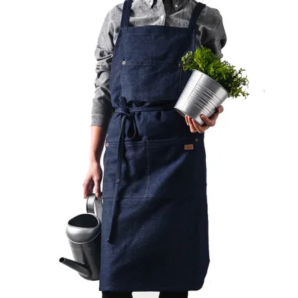 Кухня ресторан работа джинсовый фартук Bid Анти-Обрастания ковбой шеф-повара