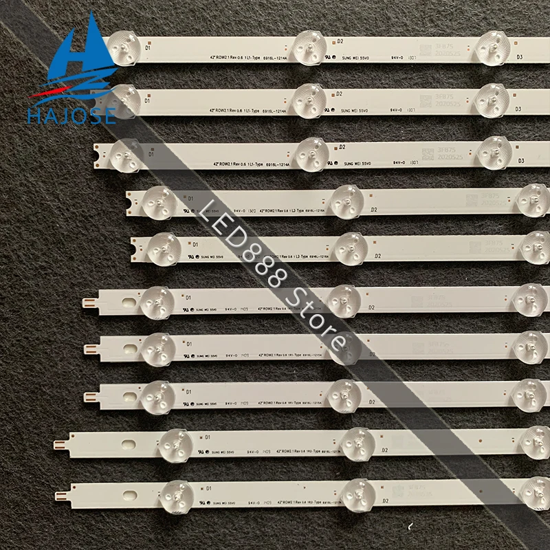 Новинка 10 шт./партия СВЕТОДИОДНЫЙ подсветка полосы для LG 42LN5400 42LN543V-ZB 6916L-1214A 6916L-1215A