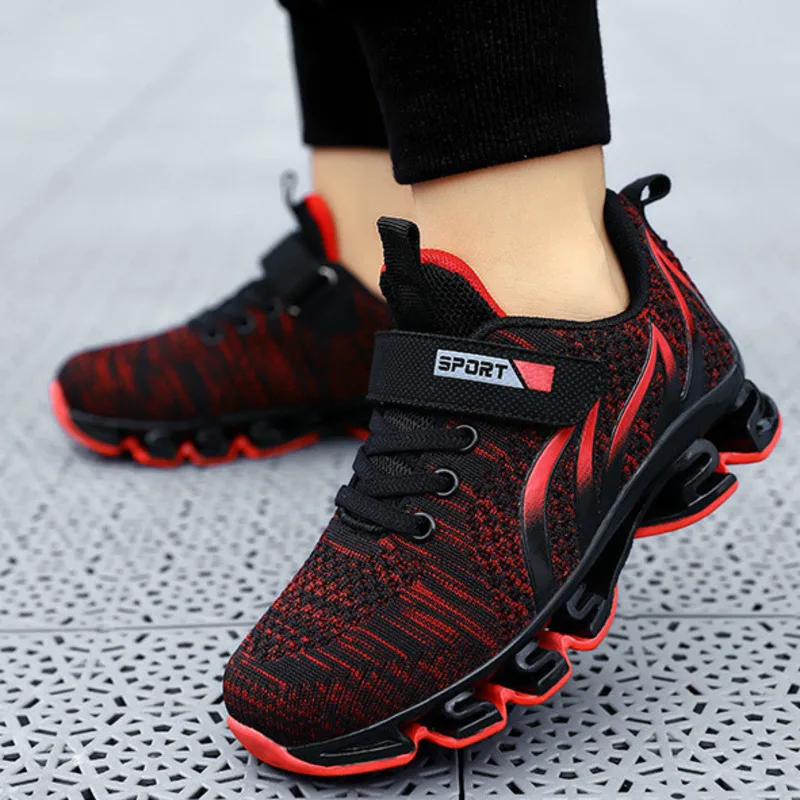 

Running Shoes Boys Sneakers Trainers Breathable Shoes Kids Sport Shoe Lightweight Outdoor Hollow Sole Tenis Walking Shoe For Men