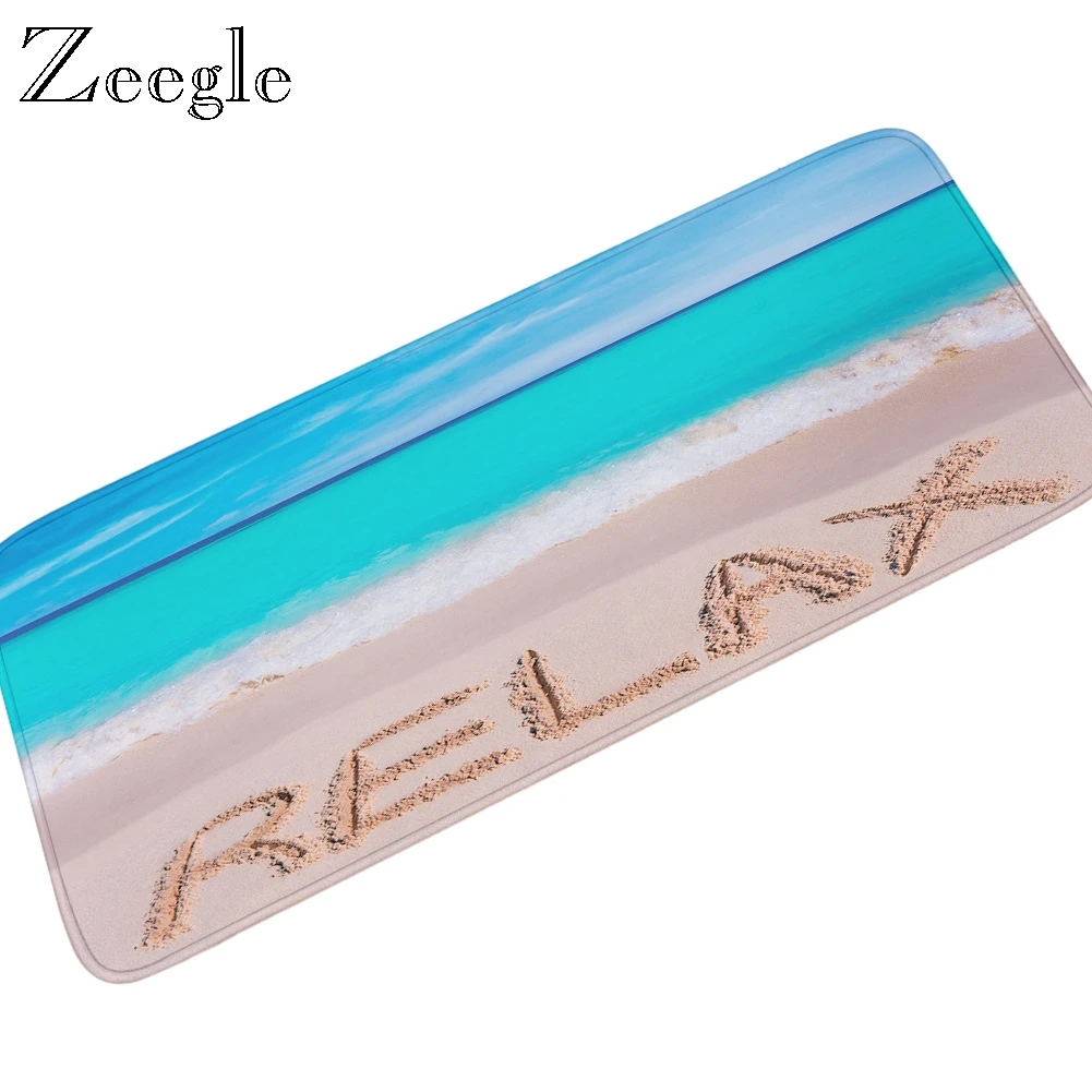 Zeegle 3D коврик с рисунком Противоскользящий домашний напольные коврики для