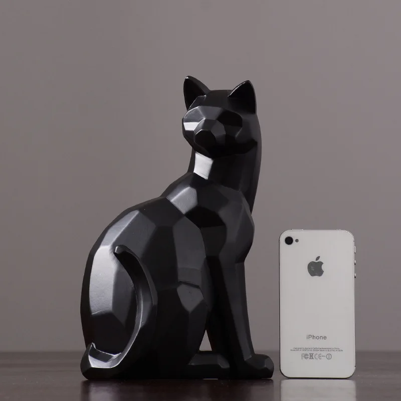 Скандинавские смолы оригами форма кошка украшения Ремесла современный для