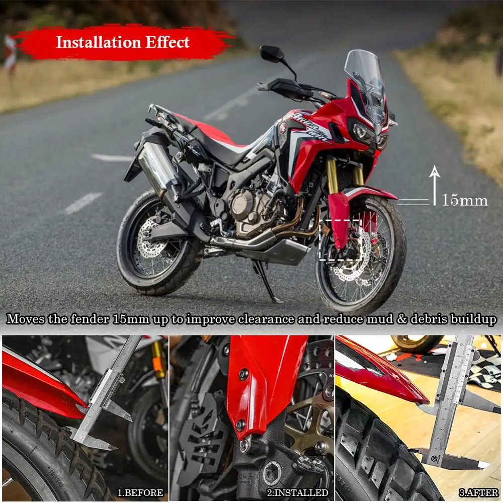 Переднее крыло из нержавеющей стали подъемный кронштейн для 2016 2017 2018 2019 Honda CRF1000L