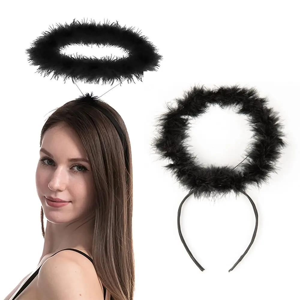

and Kids Festival Christmas Party Favor Angel Halo Headband Angel Outfit Cosplay Costume Feather Angel Headband