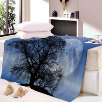 fall trees print blankets fleece summer woods breathable ultra soft throw blankets for sofa travel rug piece