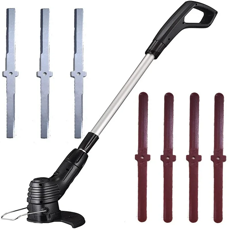 

Electric lawn mower wireless portable hedge trimmer adjustable handheld lawn mower metal blade hard plastic blade garden tool