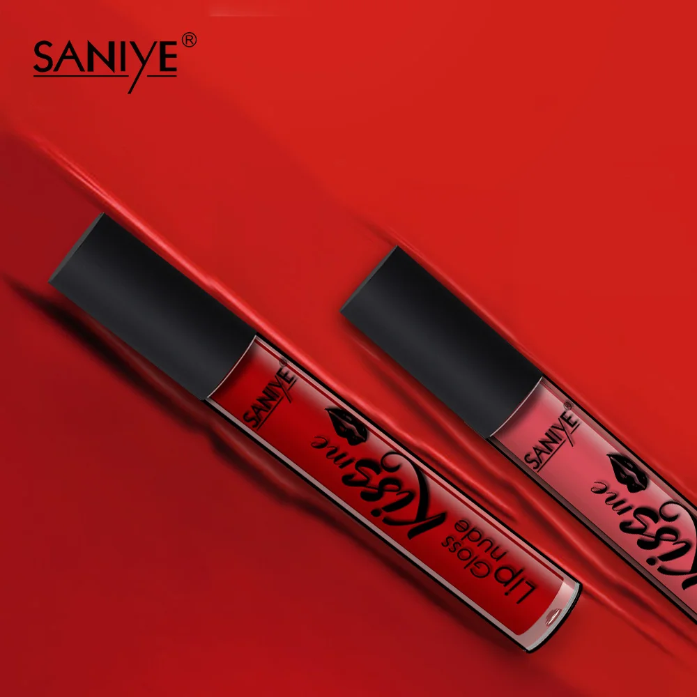 SANIYE 24 цвета жидкость &quotнюд&quot губная помада долговечная водостойкая матовая для