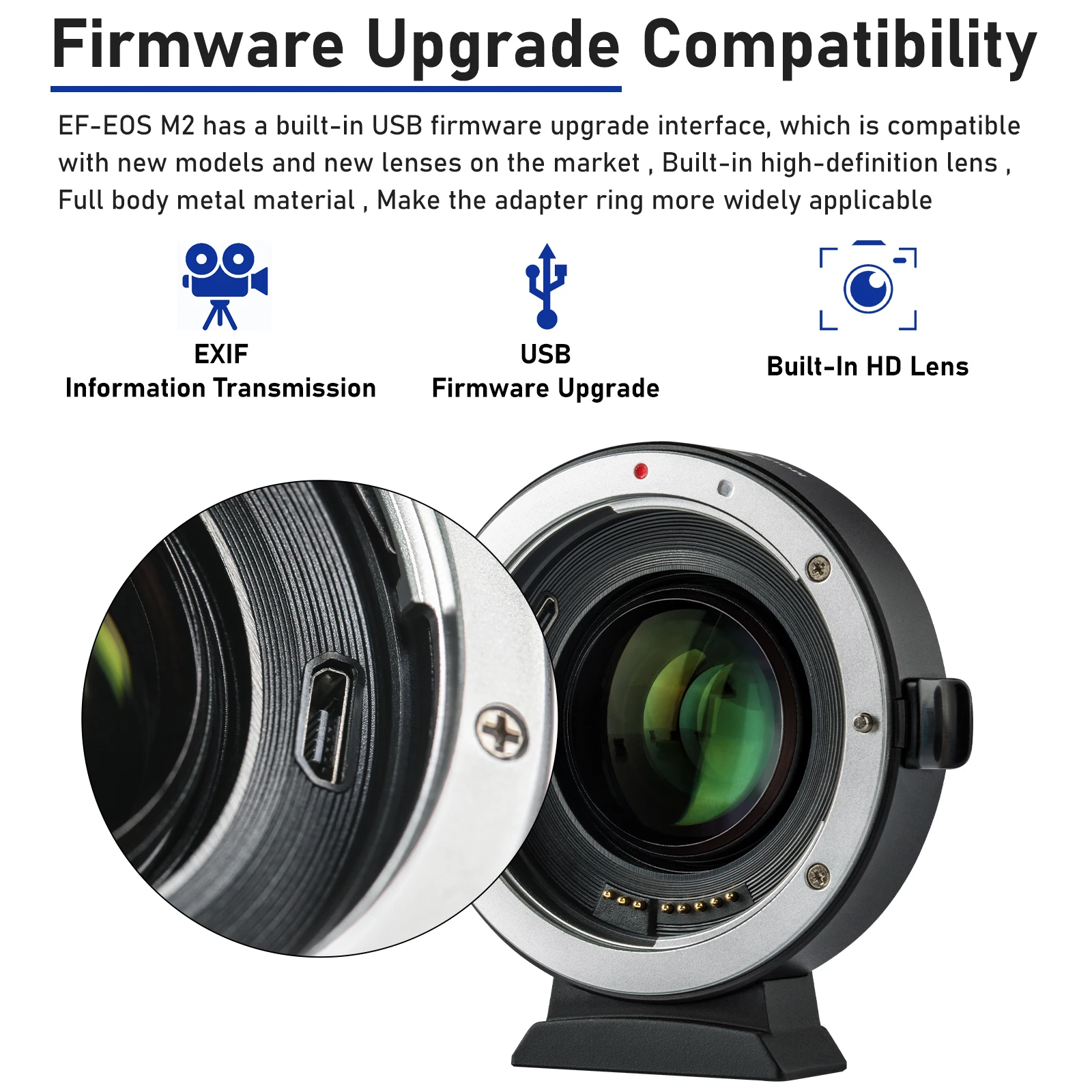 Viltrox EF EOS M2 M объектив адаптер 0.71x Фокусное Редуктор Скорость Booster для объектива USM