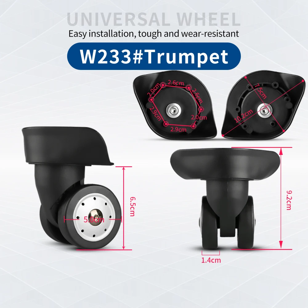 TANGYIPIN W233 Wheels Accessories Suitcase Luggage Roller Trolley Case Repair Universal Wheel Detachable Customization Casters