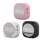 Часы-Будильник Bluetooth Динамик ночной Светильник Динамик MP3 плеер мини светодиодный Экран зеркало Динамик s карты часы будильник звук