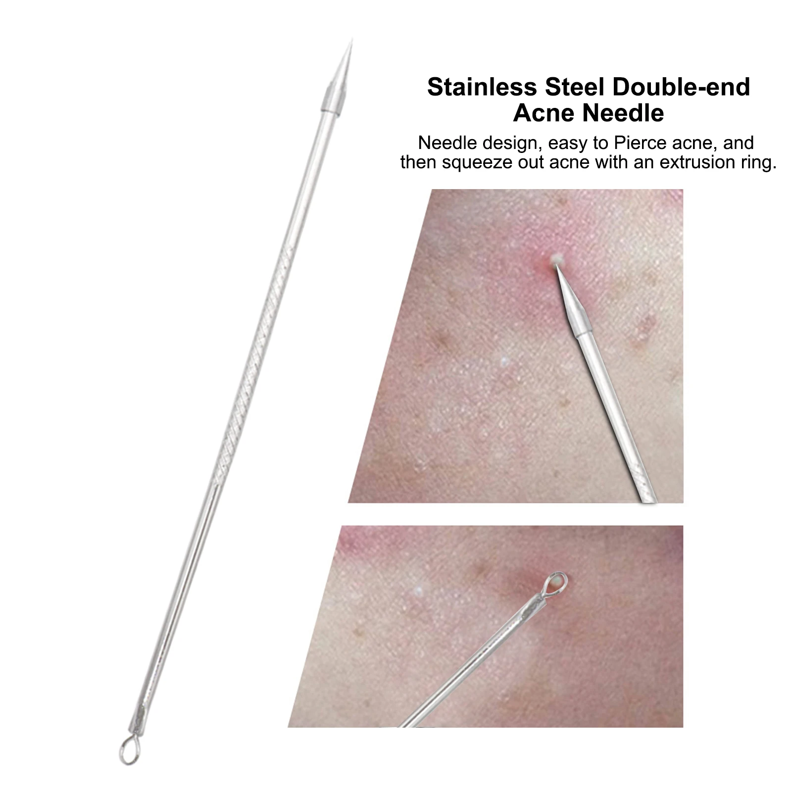 Фото 7PCS Pimple Comedone Extractor Tool Acne Removal Blackhead Blemish Removing Facial Skin Care Tools with Storage Case - купить по 7PCS Pimple Comedone Extractor Tool Acne Removal Blackhead Blemish Removing Facial Skin Care Tools with Storage Case - купить по