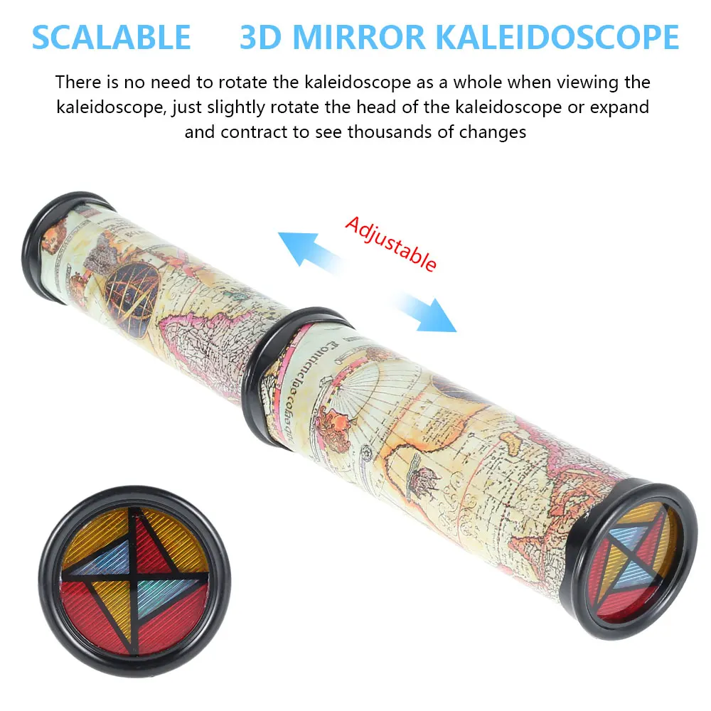 

21/30cm Scalable Rotation Kaleidoscope Fancy World Baby Toys Magic Changeful Adjustable Toy for Children Autism Kid Puzzle Gift