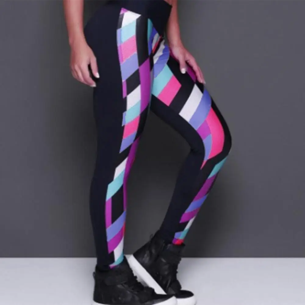 Дышащая Спортивная одежда для фитнеса женские модные леггинсы новые с высокой