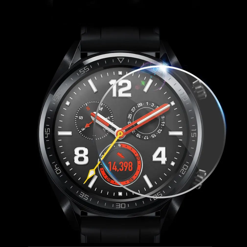 5 шт./лот 2018 закаленное стекло для Huawei Watch GT защита экрана 9H 2.5D Смарт часы Защитная