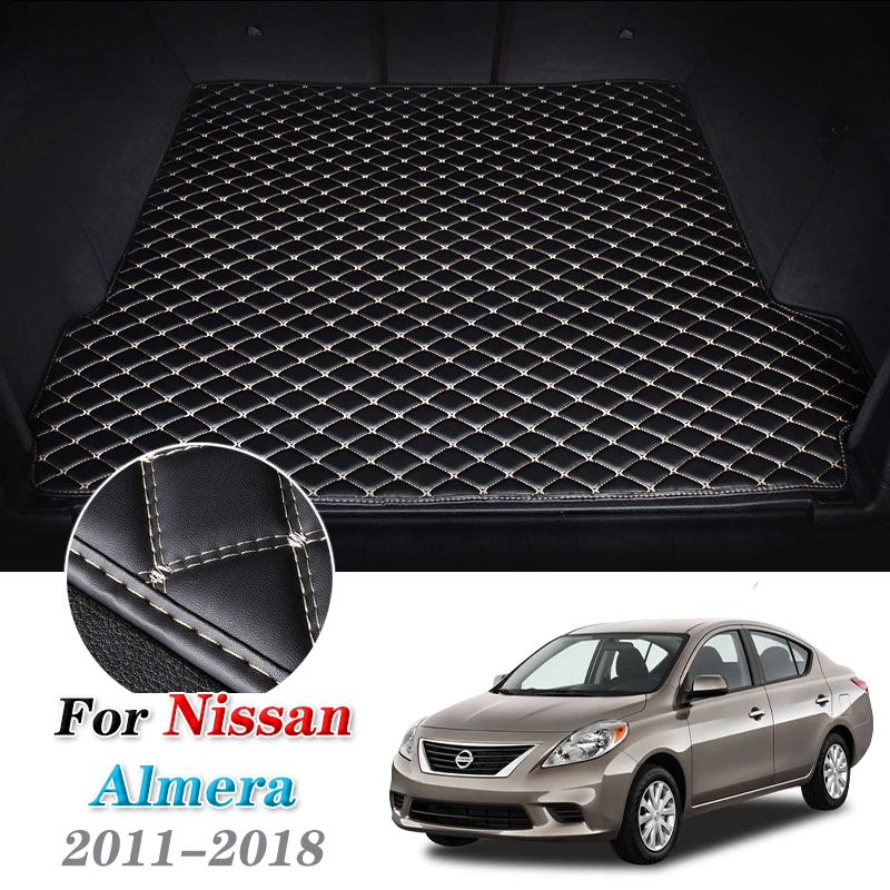Кожаный коврик для багажника автомобиля Nissan Almera N17 2011-2018 латио Sunny Versa Renault Scala 2015 2016