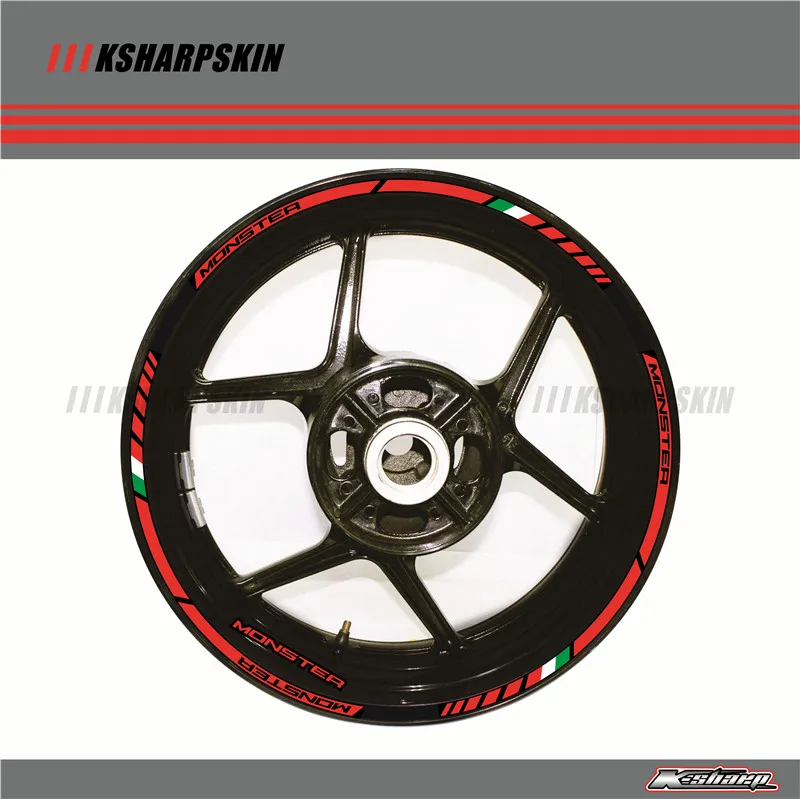Наклейки на колеса DUCATI MONSTER 695 696 796 1100 1100S 797 821 795|Наклейки и стикеры| |