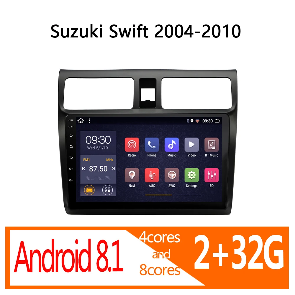 Автомагнитола coche стерео система на android 2 + 32 ГБ для Suzuki Swift 2004 2005 2006 2007 2008 2009