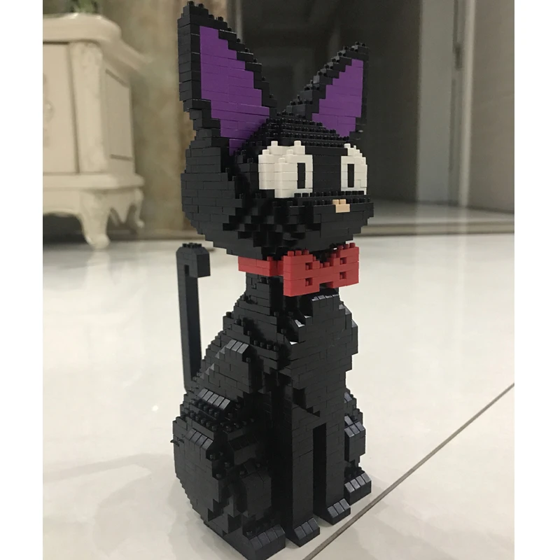 Модель 3D Babu из мультфильма Джиджи черная кошка сидящее животное домашнее 8806 шт.