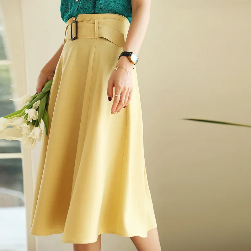 

Summer Women's New Style Retro Temperament A-line Umbrella Skirt Mid-length Dress