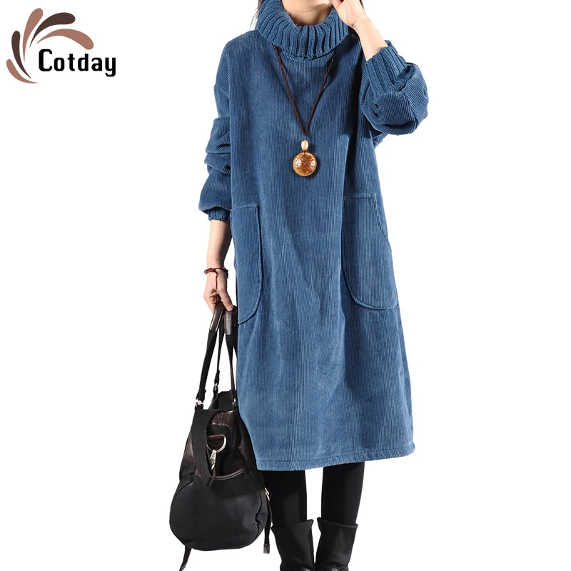 Плотная Синяя Женская водолазка на флисовой подкладке из хлопка новинка