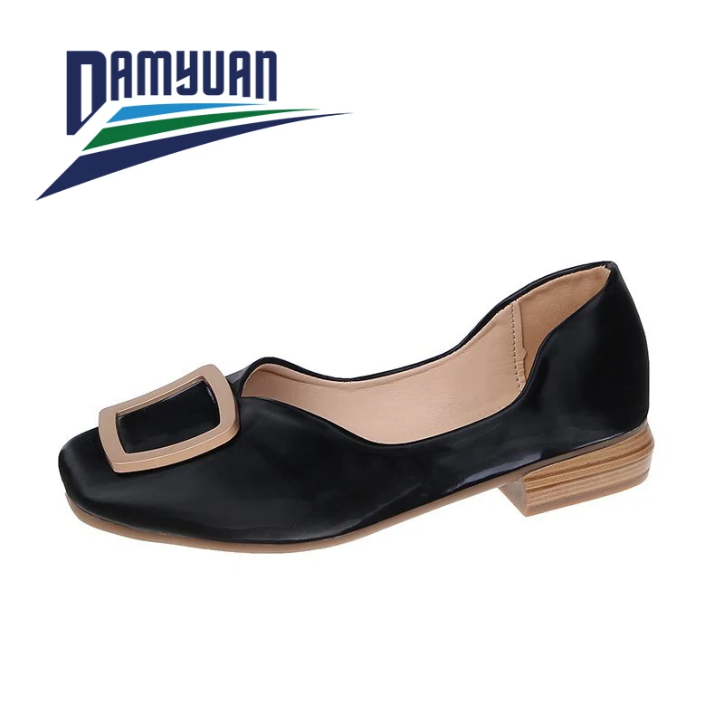 

Damyuan 2020 Designer Women Pumps Slippers Slip on Mules Low Heel Casual Shoes British Wooden Block Heels Summer Pumps Footwear