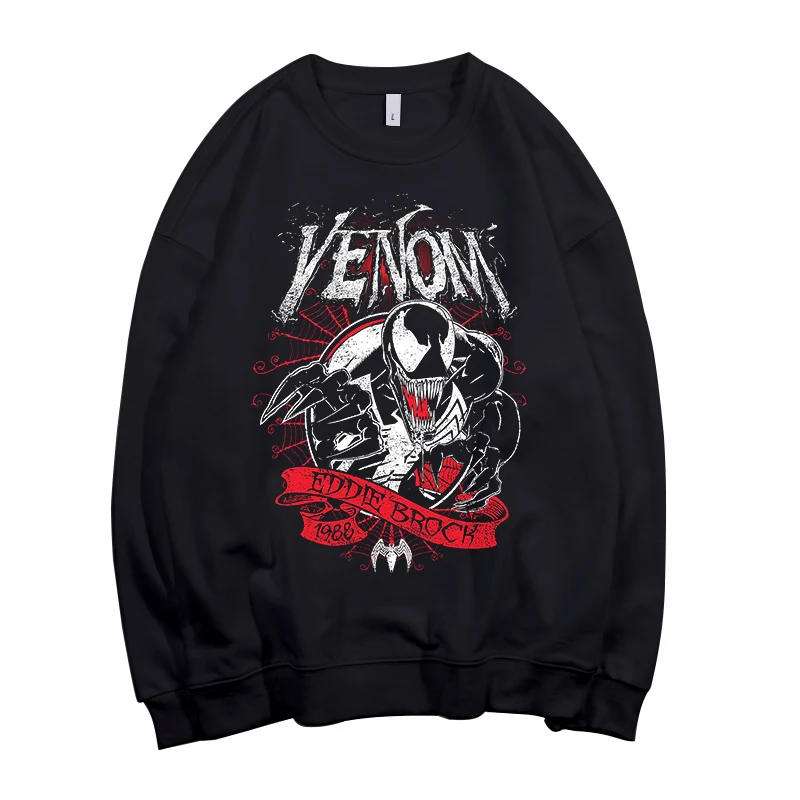 Todhoof Venom унисекс вырез лодочкой хлопковая толстовка Азиатский размер