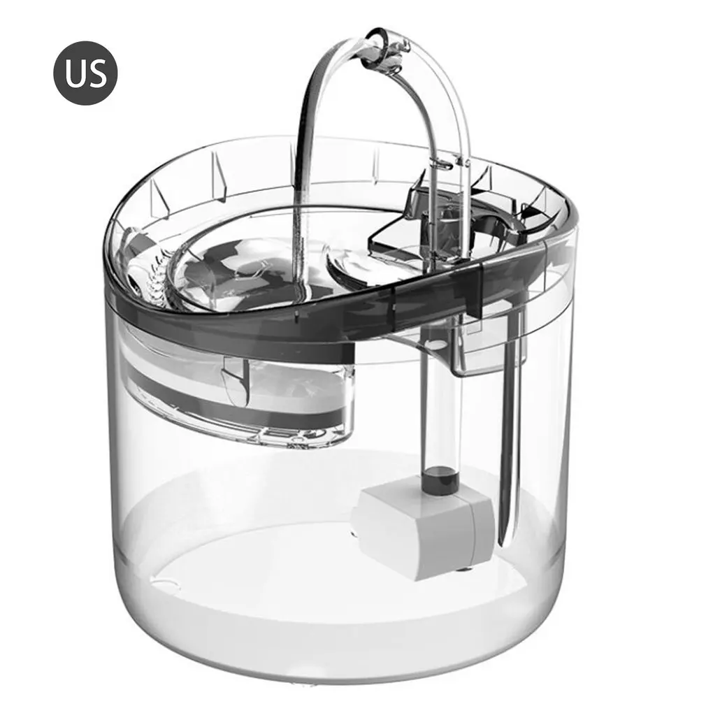 

1.8 L Automatic Cat Water Fountain Faucet Dog Water Dispenser Transparent Filter Pet Drinker Feeder With Sensor Kit