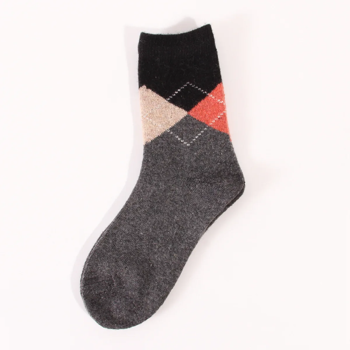 Women Wool Socks Winter Warm Thick Hiking Boot Thermal Cozy Plaid Casual Work Soft Crew Socks for Cold Weather 12 Pairs