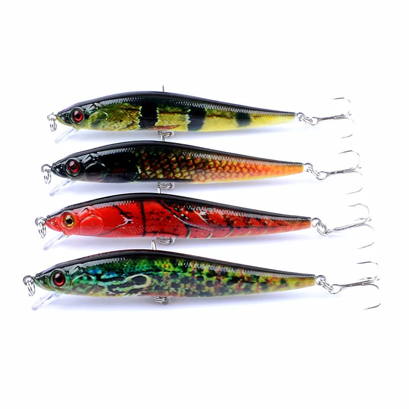 

Painted painting series Luya bait 4-color suit Mino false bait 10cm / 10g bionic bait hard bait fishing lure