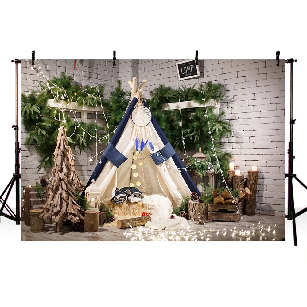 Фон для фотографирования новорожденных детей с изображением белой кирпичной