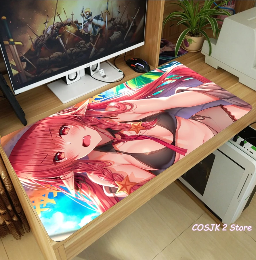 anime arknights siege surtr saga bagpipe mouse pad thicken laptop gaming mice mat desk keyboard mat anti slip playmat cosplay free global shipping