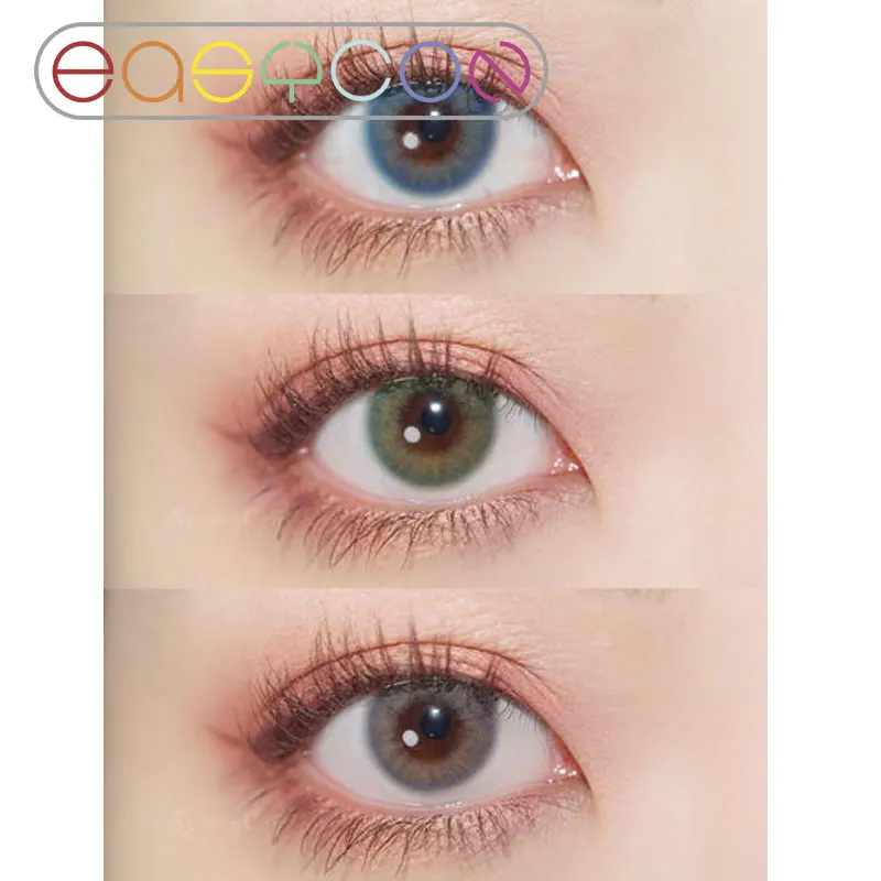 

EASYCON Eyes Cosmetic Fantasy ocean solid Colorful Contact Lenses exclusive Yearly Looking Eye Makeup Crazy lens 2pcs/pair