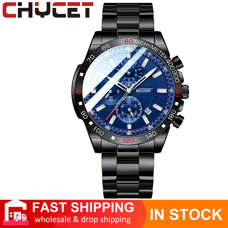 

CHYCET NEW Mechanical Watches Design Men's Automatic Watch Casual Luxury Fashion Stainless Steel Watch Men Mekaniska klockor