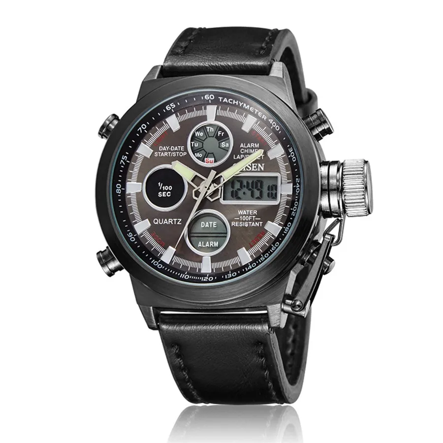 Часы мужские светодиодный водонепроницаемый с нейлоновым ремешком|Мужские