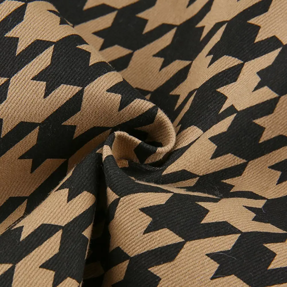 

Chic Plaid Vintage Pants High Waist Trousers Y2K Full Length Pockets Cargo Pants Office Ladies Autumn Party Outfits Women Pant