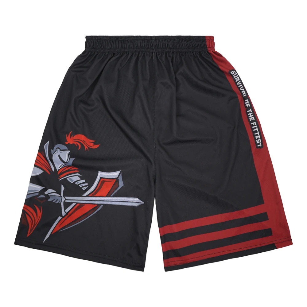 Красные геометрические дышащие тренировочные быстросохнущие баскетбольные