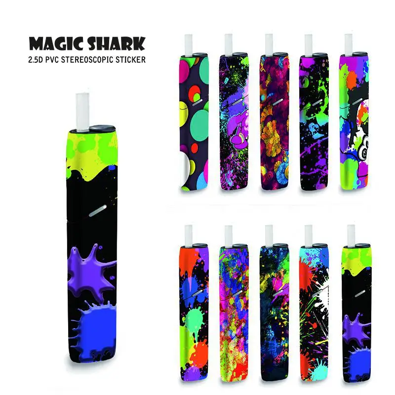 Цветная наклейка Magic Shark для IQOS3 Multi IQOS 3 аксессуары электронной сигареты защитный