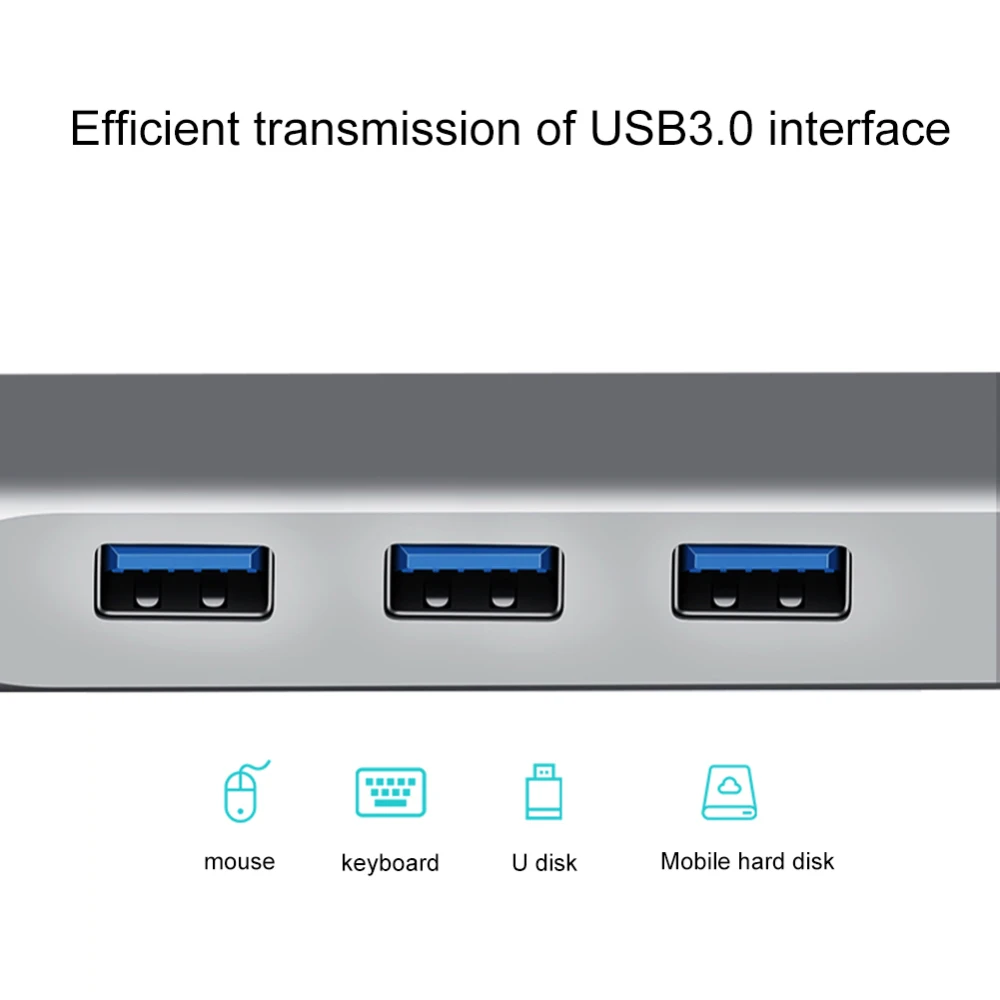 11 в 1 концентратор usb type-C к USB3.0 TF HDMI VGA RJ45 Мини DP док-станция адаптер концентратор конвертер для MacBook