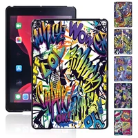graffiti art pattern tablet case for apple ipad 8 2020 8th gen 10 2 inch ultra thin durable plastic hard shell coverfree stylus