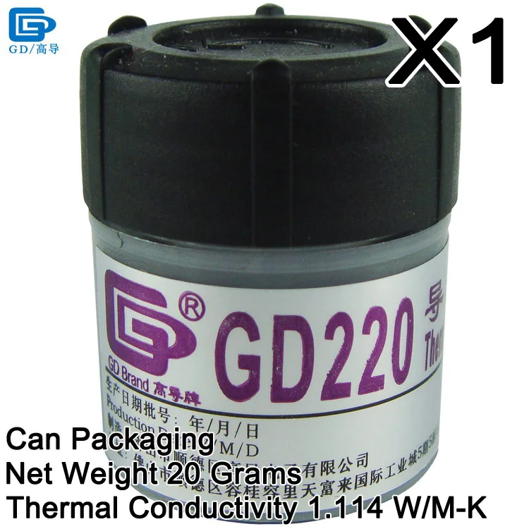 GD220-CN20 1 Piece GD460 GD450 GD100 GD220 GD33 GD66 GD280 GD380 Термальность проводящая силиконовая смазка паста силиконовый пластырь компаунд CN202530 - Цвет лезвия: GD220-CN20 1 Piece