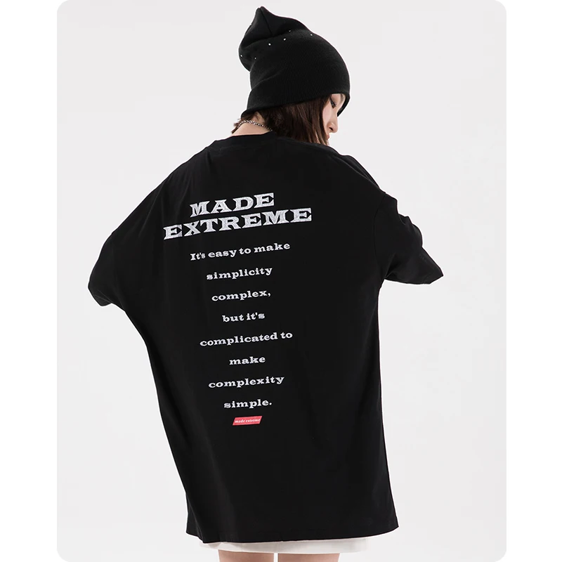 

summer Three dimensional letter print loose short sleeve women Men's clothes fashion T-shirt oversized Harajuku High street