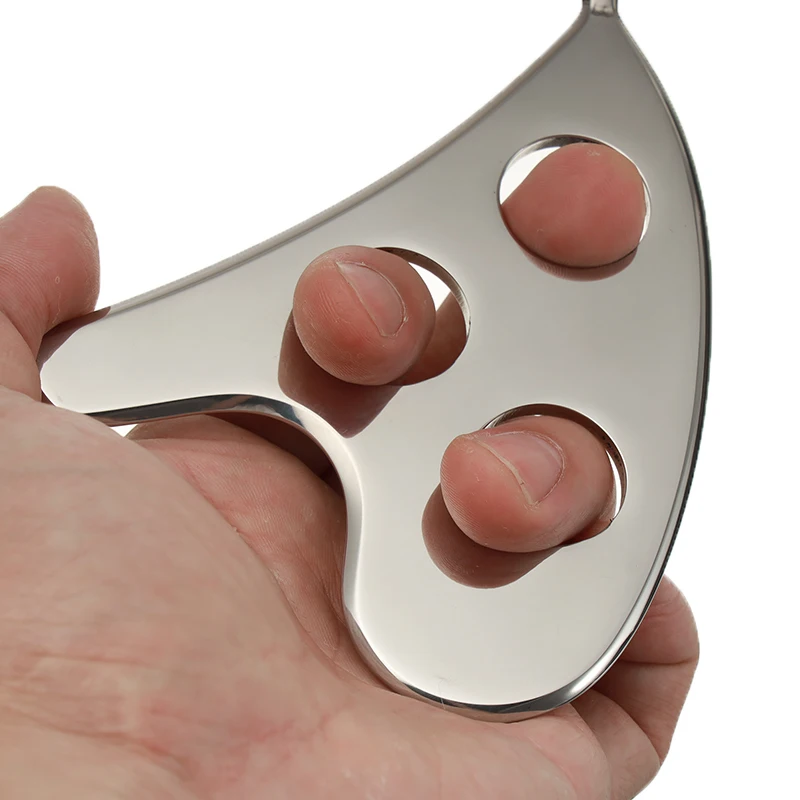 Скребок для тела из нержавеющей стали массажная пластина снятия боли массажа