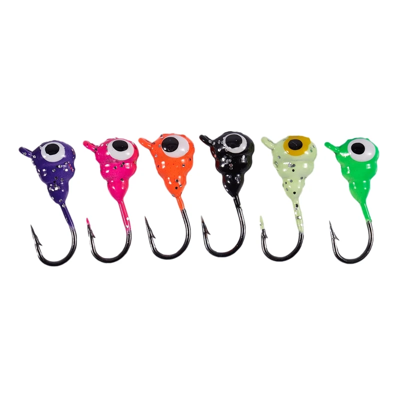 5 шт./лот зимняя приманка для ловли со льдом качественная металлическая мини 2 см 1