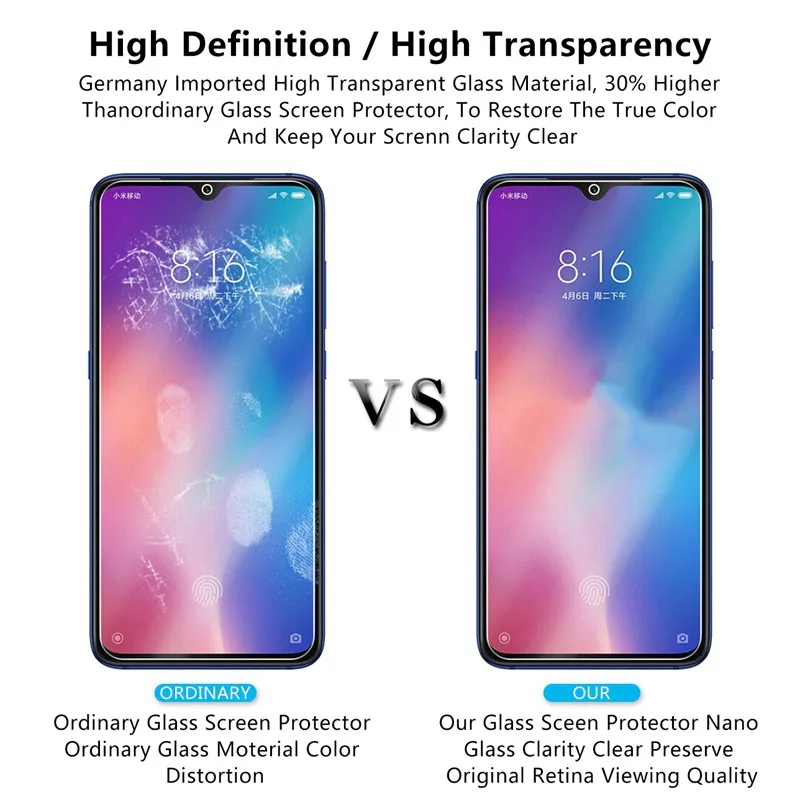 Закаленное стекло для Xiaomi mi 9 SE mi 9 lite mi 9T pro mi CC9 E Защита экрана для Xiaomi mi 8 SE 9 pro 9 lite защитное стекло
