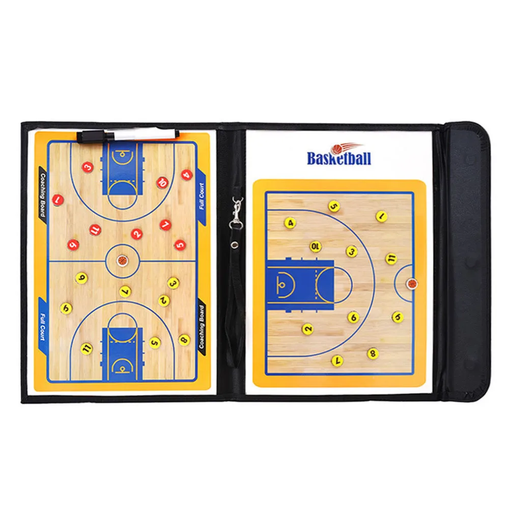 

Magnetic Professional Basketball Coaching Board Erase Resuable Clipboard with Dry Erase Marker Pen and Zipper Bag