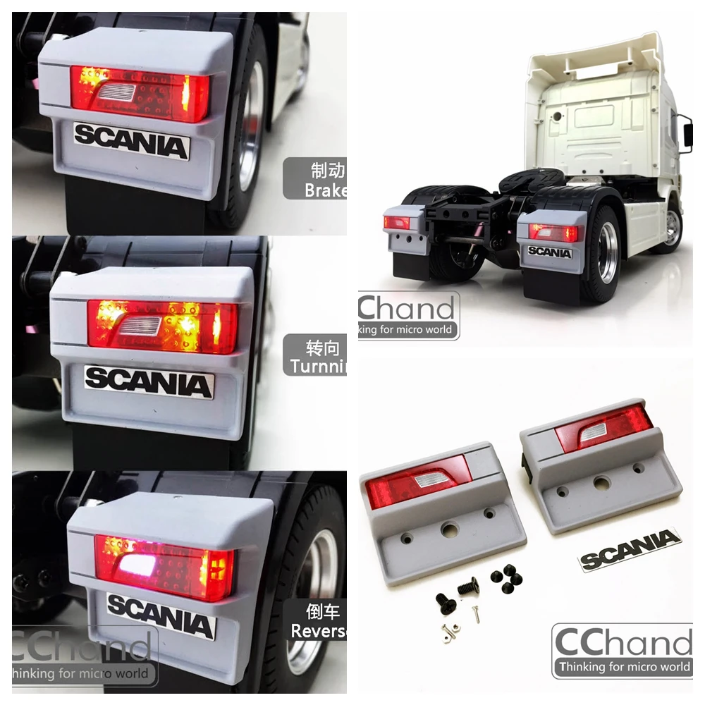CChand TAMIYA 1/14 трейлер трактор SCANIA R470 R620 задний светильник RC автомобиль игрушка