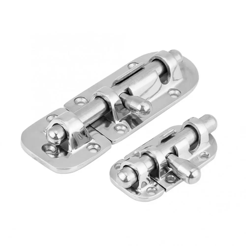 

60/110mm Stainless Steel Marine Boat Door Window Lock Latch Slide Barrel Bolt Clasp Sliding Hasp Locks Push Pull Toggle Buckle