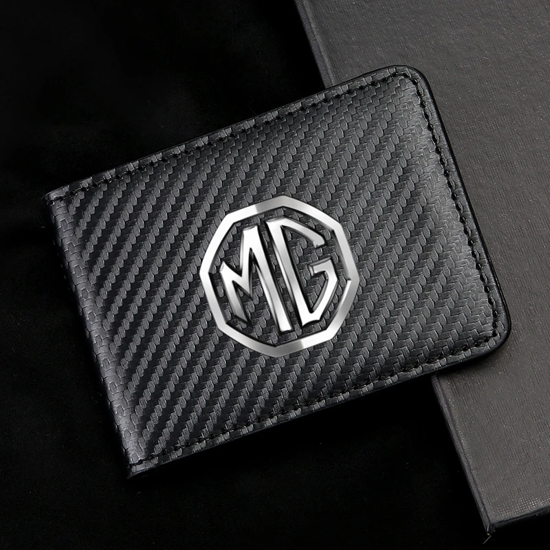 

Auto Driver License Cover Carbon Fiber Car Driving Documents Card Holder For MG 6 350 42 550 ZT 7 ZS HS GS 3 TF 5 RX5 ZR GT