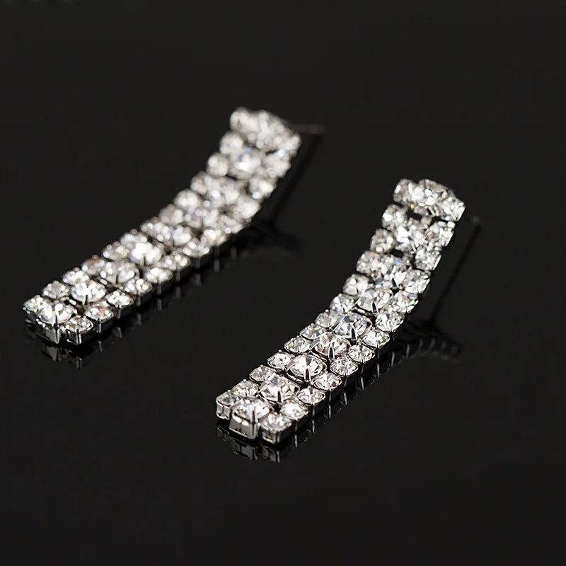 

Zircon Necklace Earrings Set Dinner Party Watch Show Formal Dress Accessories First Wedding Dress Jewellery Set