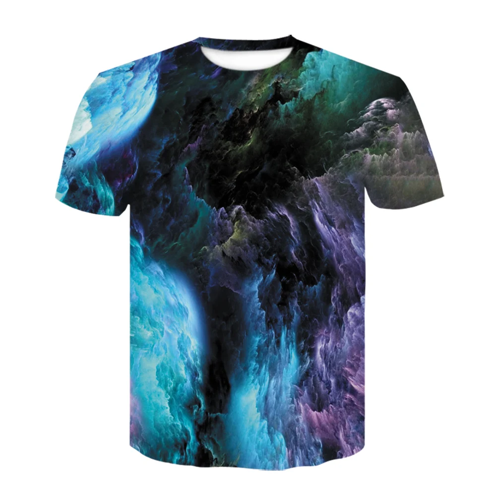 Футболка мужская с цветным рисунком осьминога цветы стрекоза 3D принт модная